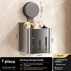 Onion, Ginger And Garlic Storage Box Wall-mounted Suction Cup Storage Rack