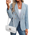 Women's Clothing Solid Color Suit Autumn Simplicity Style