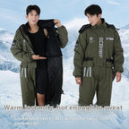 Winter Outdoors Cold-proof Cycling One-piece Work Clothes