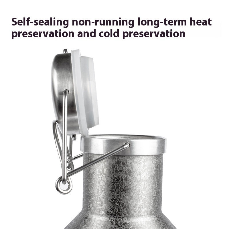 Large Capacity Outdoor Portable Stainless Steel Thermal Pot