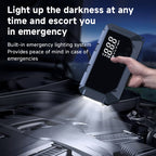 Car Battery Starter With Air Compressor 150PSI With Digital Tire Inflator 12V Car Battery