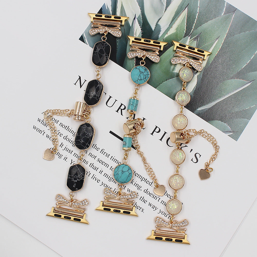 Original Design Alloy Watch Stone Strap