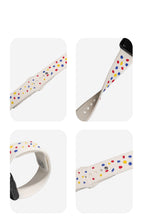 White Background Colored Liquid Silicone Strap