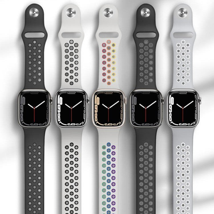Sports Cave Rainbow Liquid Silicone Watch Strap