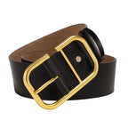 Women's Cowhide Wide Belt Waist Seal